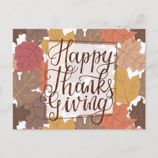 Happy Thanksgiving Postkarte