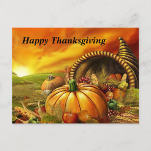 Happy Thanksgiving Postkarte