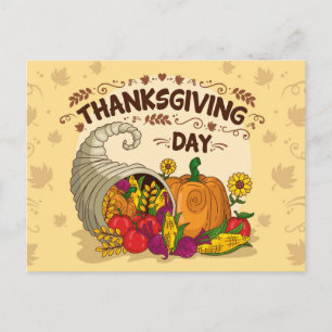 Happy Thanksgiving Postkarte