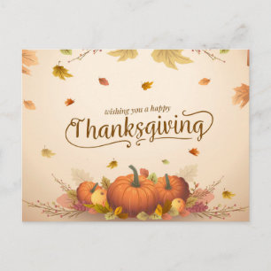 Happy Thanksgiving Postkarte