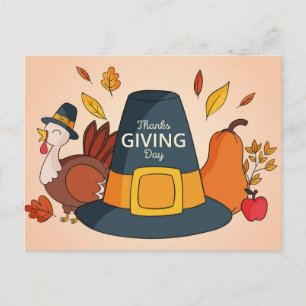 Happy Thanksgiving Postkarte