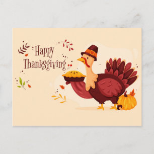 Happy Thanksgiving Postkarte