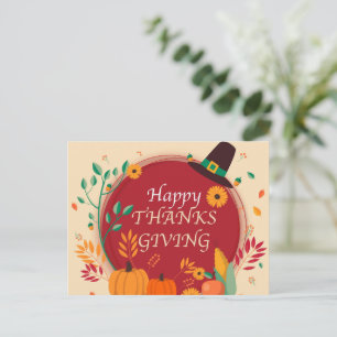 Happy Thanksgiving Postkarte
