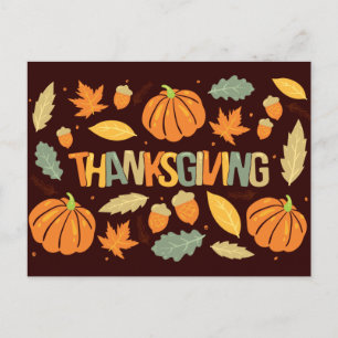 Happy Thanksgiving Postkarte