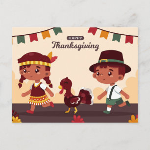 Happy Thanksgiving Postkarte