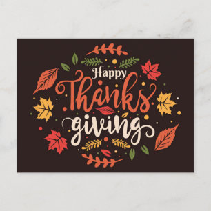 Happy Thanksgiving Postkarte