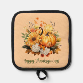 Happy Thanksgiving Pumpkin Harvest Design Topflappen