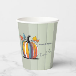 Happy Thanksgiving Pumpkin Pappbecher