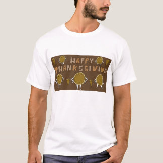 Happy Thanksgiving Pumpkin Pie Cartoon Shirt