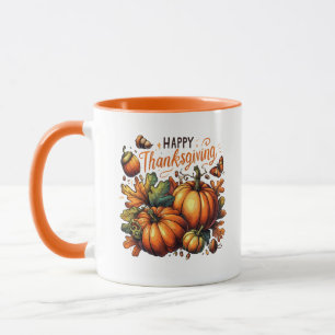 Happy Thanksgiving Pumpkin Tasse