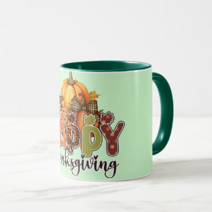 Happy Thanksgiving Pumpkins Tasse