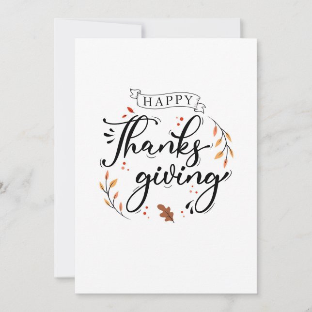 Happy Thanksgiving Save The Date (Vorderseite)