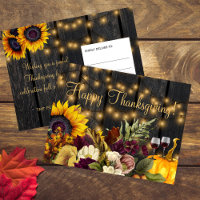 Happy Thanksgiving Scheunenholz rustikaler Ernteda