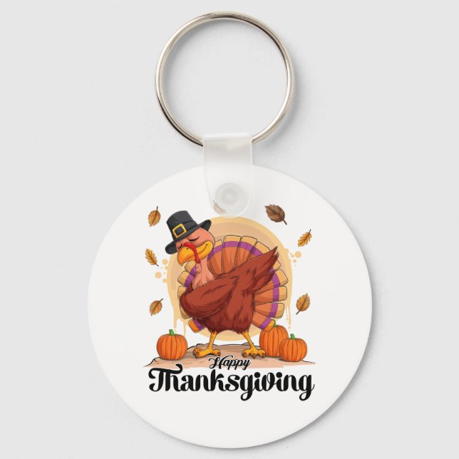 Happy Thanksgiving Schlüsselanhänger (Vorderseite)