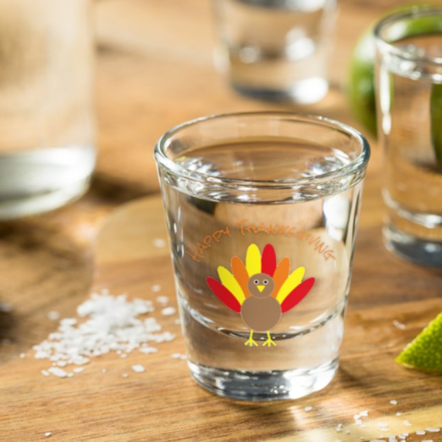 Happy Thanksgiving Schnapsglas (Von Creator hochgeladen)
