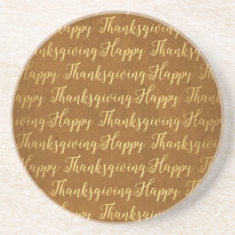 Happy Thanksgiving-Schrift Untersetzer