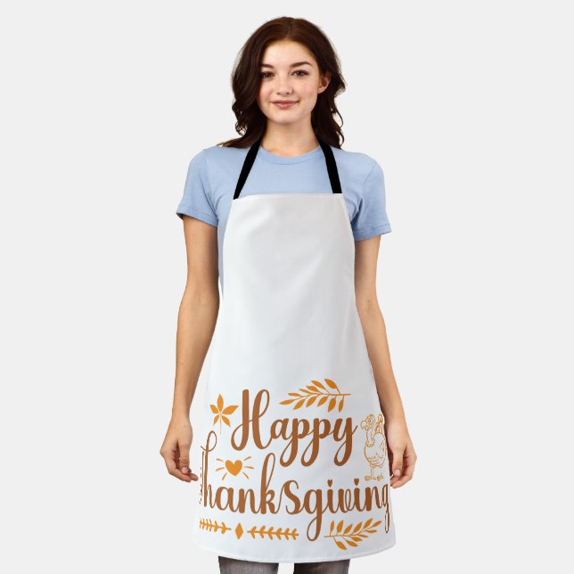 Happy Thanksgiving Schürze (Getragen)
