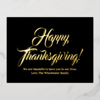 Happy Thanksgiving schwarze benutzerdefinierte Skr