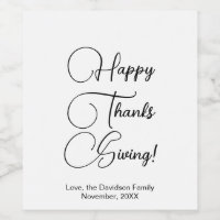 Happy Thanksgiving schwarze benutzerdefinierte Skr