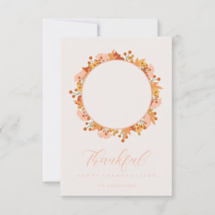 Happy Thanksgiving Script Garland Blätter Foto