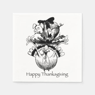 Happy Thanksgiving Serviette