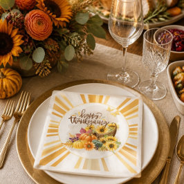 Happy Thanksgiving Serviette