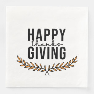 Happy Thanksgiving Serviette