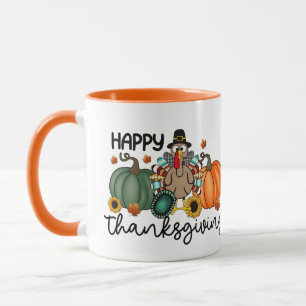 Happy Thanksgiving Shirt Herbstfeiertag Türkei T Tasse