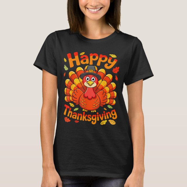 Happy Thanksgiving Shirt Men Women Kids Family Tur (Vorderseite)