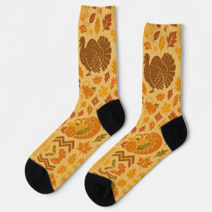Happy Thanksgiving Socken
