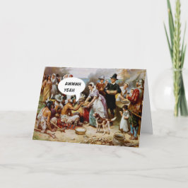 Happy Thanksgiving Spaß Funny Albern Card Feiertagskarte