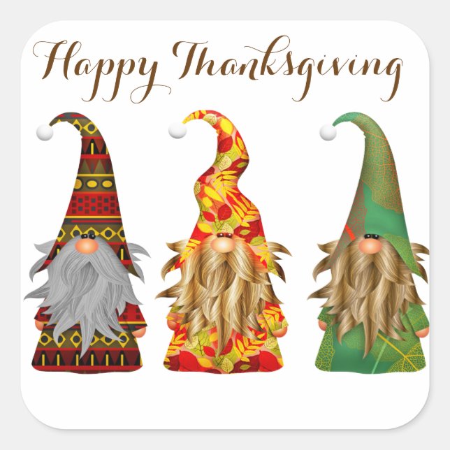Happy Thanksgiving Stickers (Vorderseite)