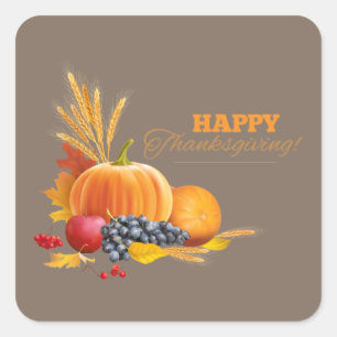 Happy Thanksgiving Stickers