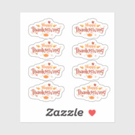 Happy Thanksgiving Stickers Aufkleber