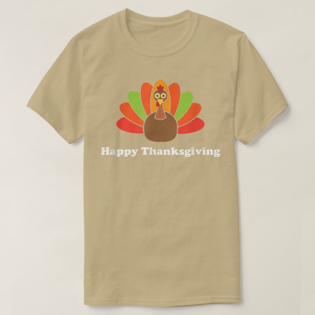 Happy Thanksgiving T Fun Holiday T-Shirt (Design vorne)