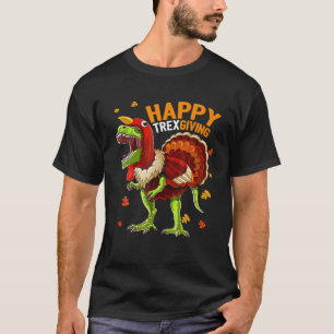 Happy Thanksgiving T Rex Dinosaur Türkei Kostüm B T-Shirt