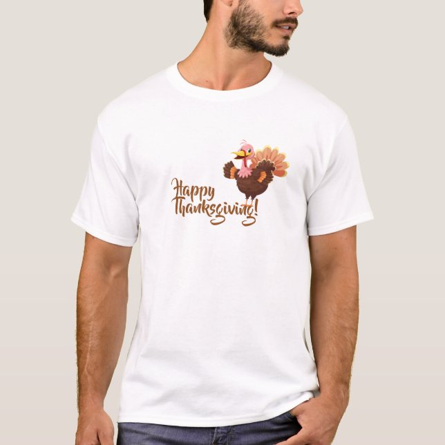 Happy Thanksgiving T - Shirt (Vorderseite)