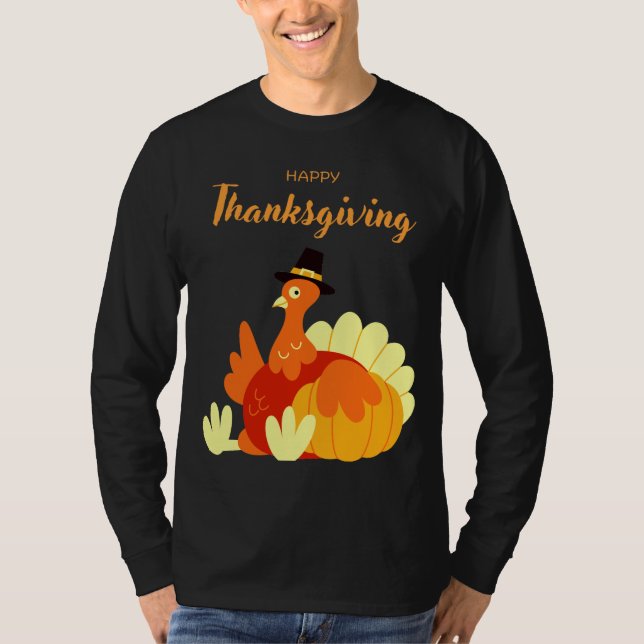 Happy Thanksgiving T - Shirt (Vorderseite)