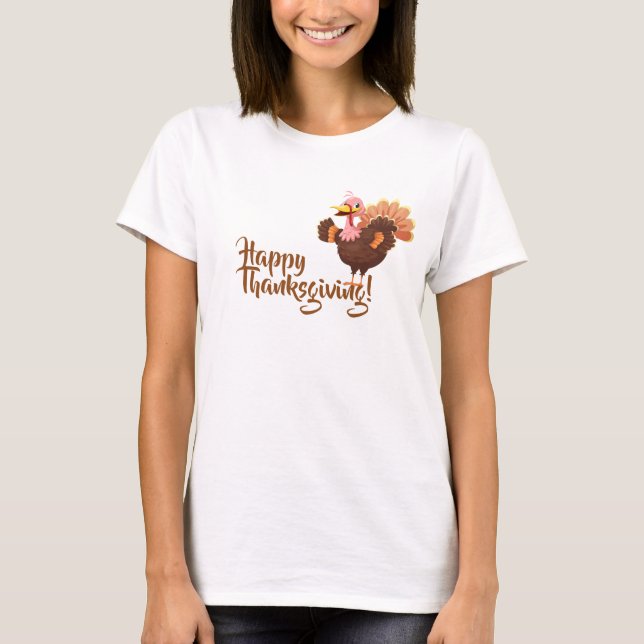 Happy Thanksgiving T-Shirt (Vorderseite)