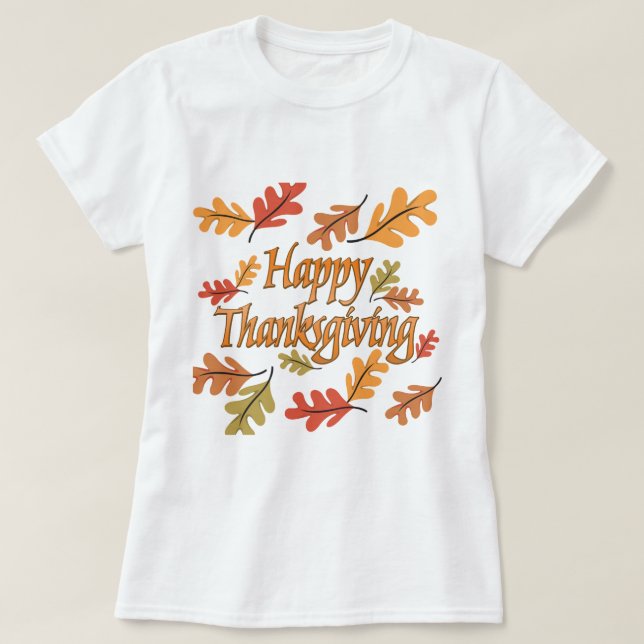 Happy Thanksgiving T-Shirt (Design vorne)