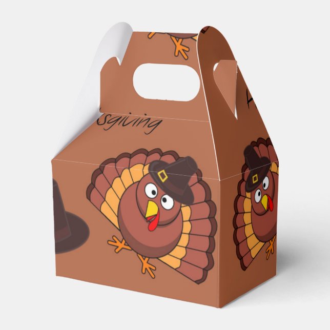 Happy Thanksgiving themed Geschenkschachtel (Vorderseite)