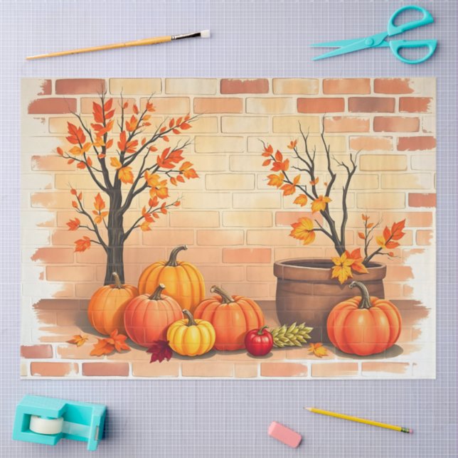 Happy Thanksgiving Trendy Beautiful Fall Seidenpapier (Basteln)