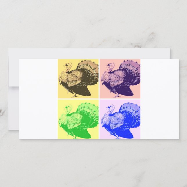 Happy Thanksgiving Türkei Feiertagskarte (Vorderseite)