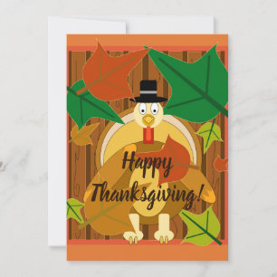 Happy Thanksgiving Türkei Feiertagskarte