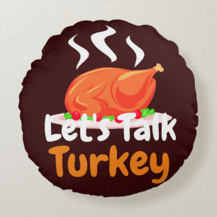 Happy Thanksgiving Türkei Tag Sprechen wir mit d Rundes Kissen