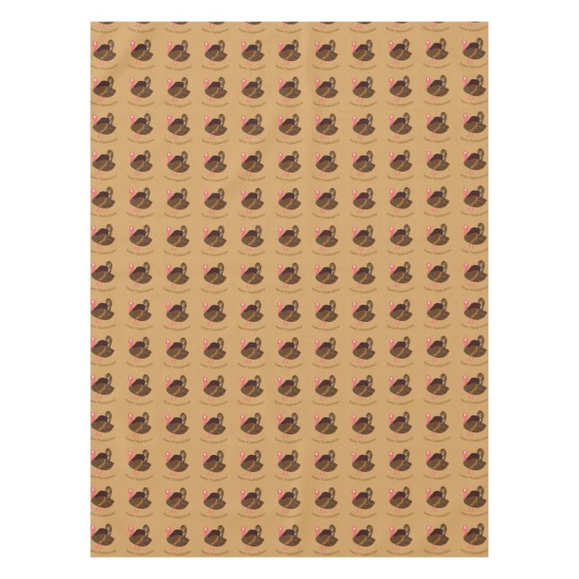 Happy Thanksgiving Türkei Tischdecke (Vorderseite)