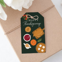 Happy Thanksgiving Turkey Dinner Green