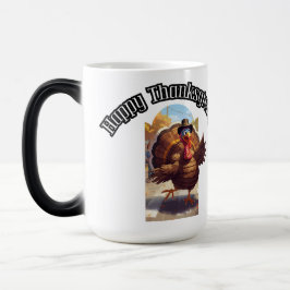 Happy Thanksgiving Turkey Parade Verwandlungstasse