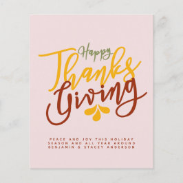 Happy Thanksgiving Typografy Year in Review