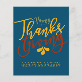 Happy Thanksgiving Typografy Year in Review